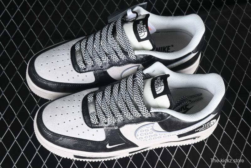 Nike Air Force 1 '07 Low The North Face Collaboration - Leather Graffiti Casual Sneakers - DM6688-008