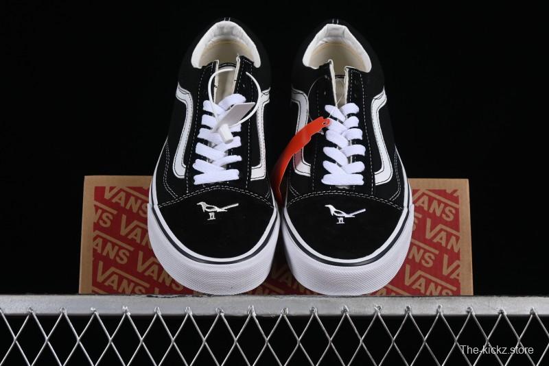 Vans Buzz Old Skool Peace Dove Classic Canvas Patchwork Low-Top Skate Shoes - VN000CR5BPB