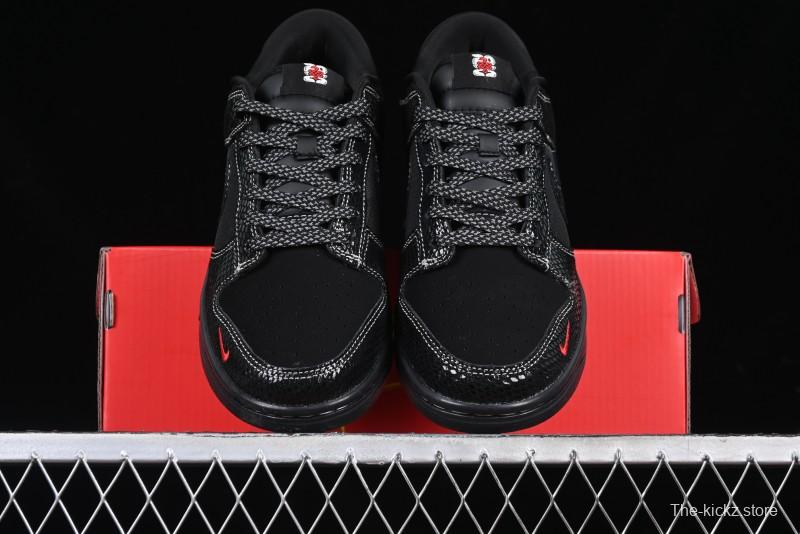 Nike SB Dunk Low Year of the Snake Limited Edition - Black Snake Anniversary High-End Custom Low-Top Casual Sneakers - CH8311-233