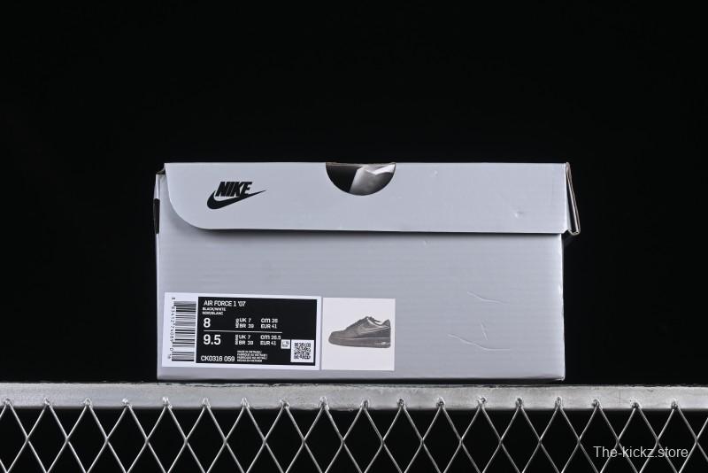 Nike Air Force 1 '07 Low 2D Anime Theme Black White Splatter Casual Sneakers - CK0316-059