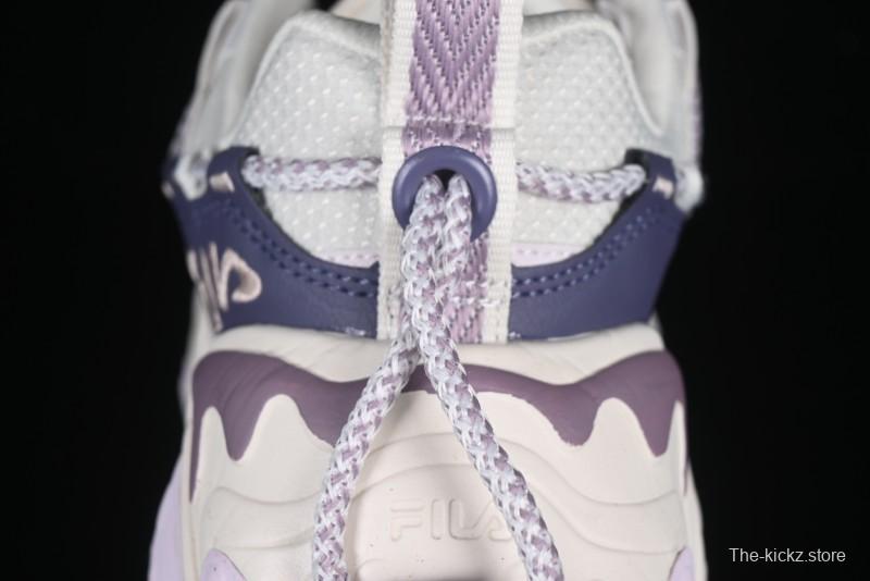 Fila Fusion Retro Mars Running Shoes with Lace-Up Design and Cushioned Sole - F12W432101FGO