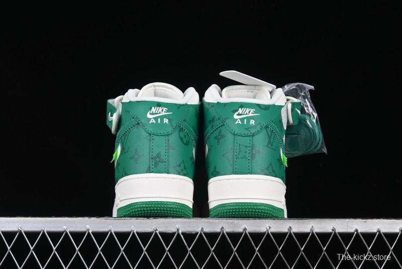 Nike Air Force 1 '07 Mid Casual Sneakers in Green - LL0222-002
