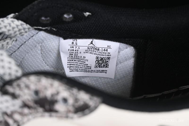 Nike Travis Scott x Fragment Design x Air Jordan 1 Low OG SP AJ1 Snake Year Limited Python Texture Low-top Casual Sneakers - SJ2068-144