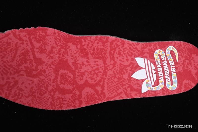 Adidas Originals Gazelle Bold JQ5977 Snake Year Limited Edition Low-Top Sneakers with Anti-Slip and Wear-Resistant Thick Sole