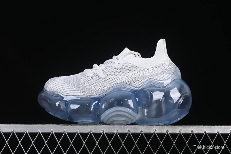 Grounds Bubble High Platform Sneakers White Gray - AJE5