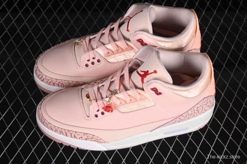 Nike Air Jordan 3 Retro Valentine's Day Limited Edition Sneakers - HJ0178-600