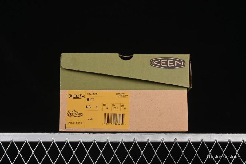 Keen Jasper Rocks SP Urban Series Retro Low-Top Lace-Up Outdoor Camping Hiking Mountaineering Training Shoes - 1025169White