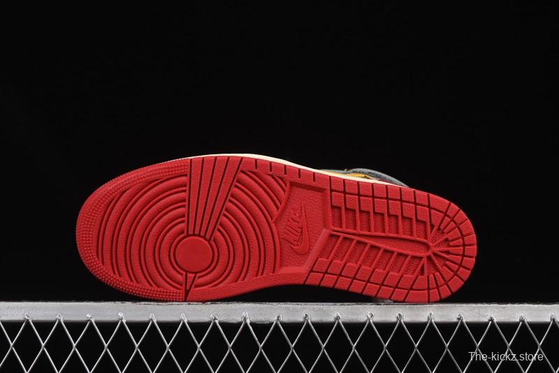 Nike Union x Air Jordan 1 Retro High Basketball Shoes Shadow Chicago - HV8563-600