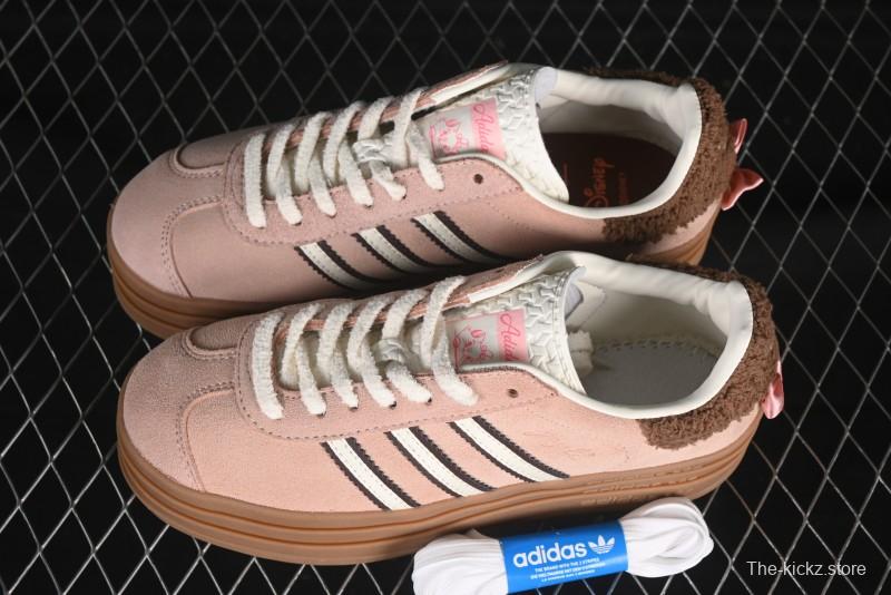 Adidas Originals Gazelle Bold JR4244 Collaboration Low-Top Platform Sneakers with Slip-Resistant Durable Sole