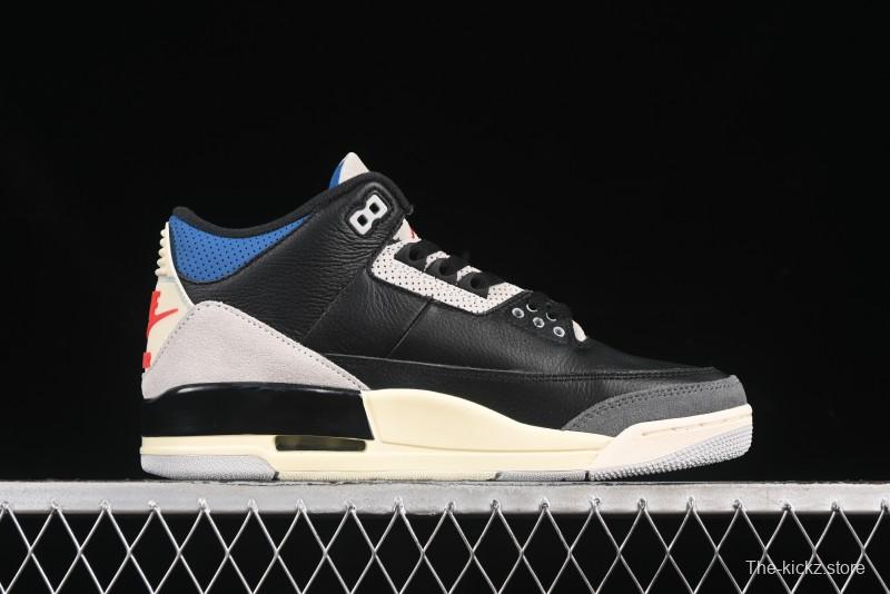 Nike Air Jordan 3 Retro OG Rare Air Sneakers with Small Reverse Swoosh - IB8967-004