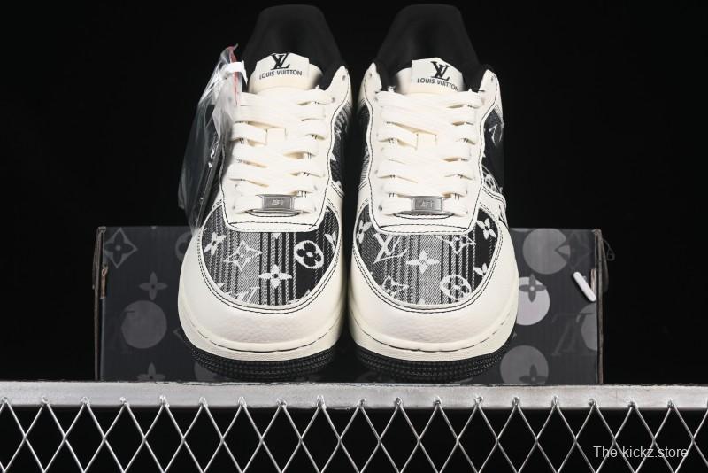 Nike Air Force 1 '07 Low LV Collaboration Cream Black Casual Sneakers - BZ6808-103