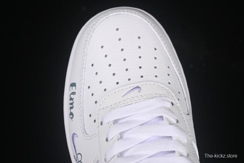 Nike Air Force 1'07 Low "Sesame Street" Custom Casual Sneakers - FB8971-080