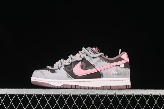 Nike Dunk Low Koala Party Pink Dream Deconstructed Low-Top Casual Sneakers - FZ3611-208