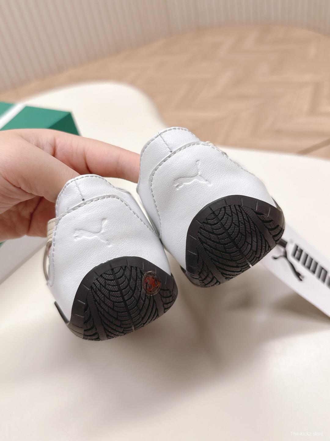 2025 Women PUMA White Leather Ballet Style Shoes