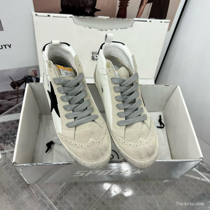 2024 Unisex GGDB White Black Leather Suede High Top Sneakers MJ00300