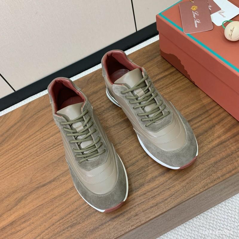 2025 Unisex LP Khaki Brown Suede Leather Sneakers LY