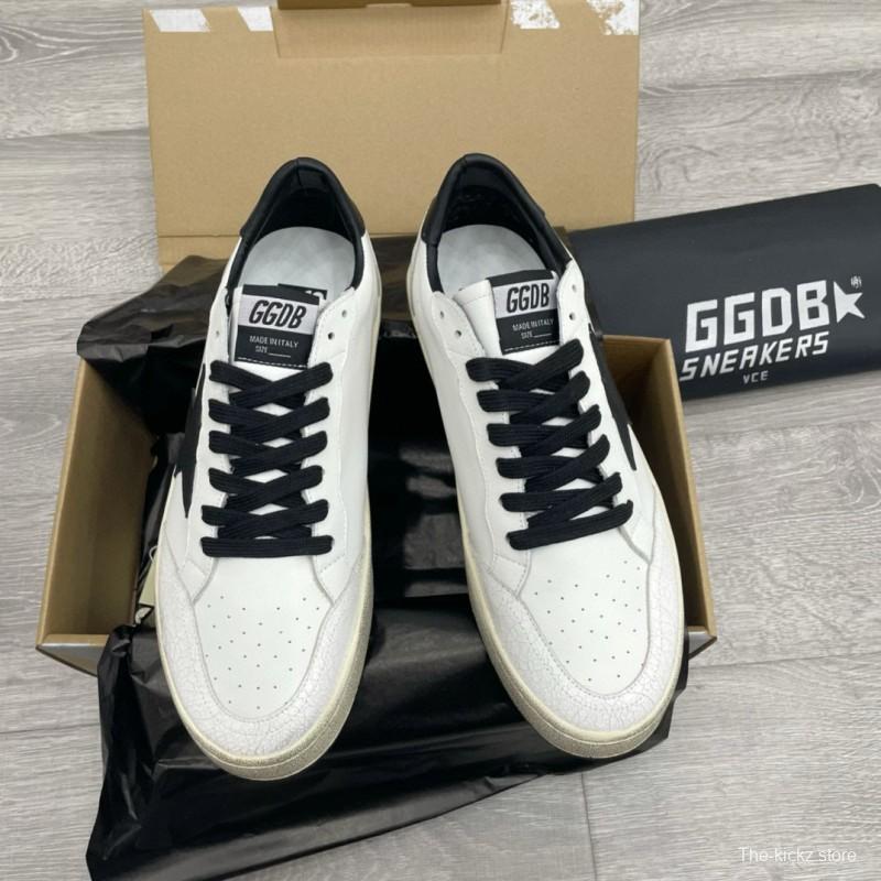 2024 Unisex GGDB White Black Leather Sneakers MJ00260