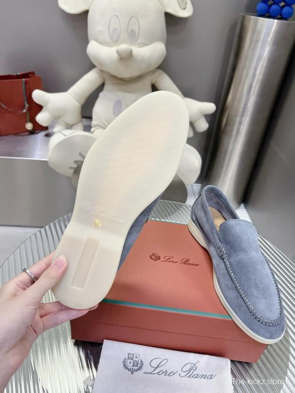2024 Men Le Parmentier Blue Suede Loafers MJ00270