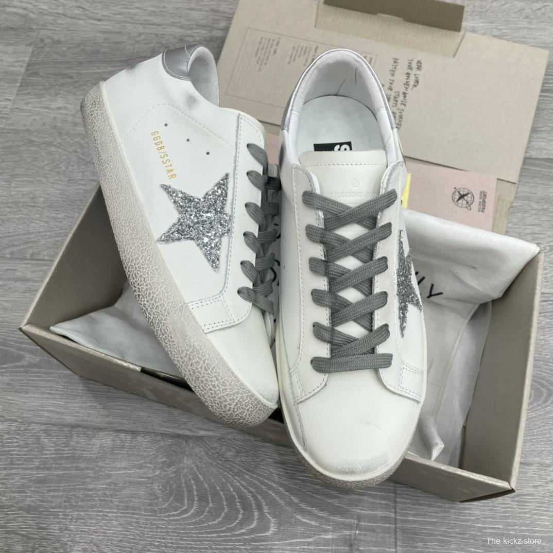 2025 Men GGDB White Grey Leather Sneakers SUPER STAR