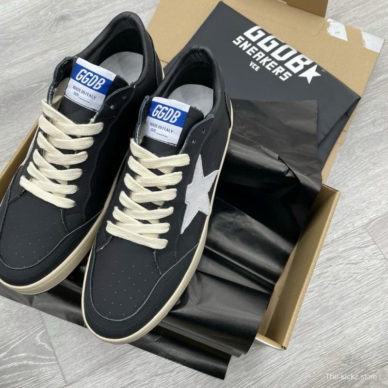 2024 Unisex GGDB Black White Leather Sneakers MJ00260