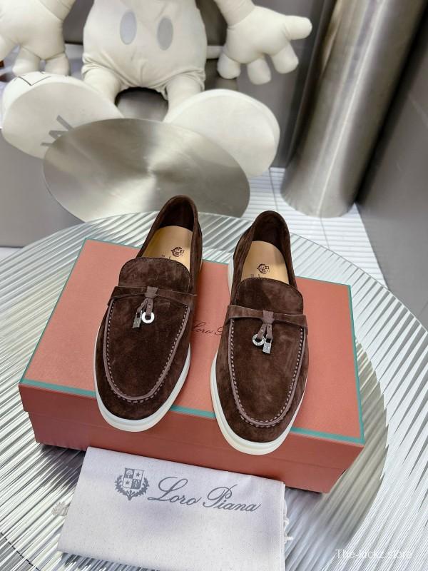2024 Men LP Brown Suede Loafers MJ00270