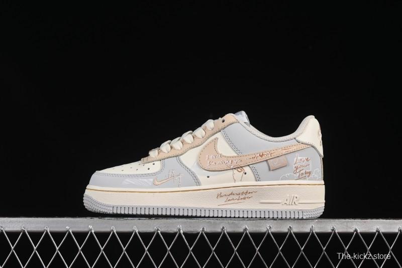 Nike Air Force 1'07 Low Love Letter Casual Sneakers - DB3301-111
