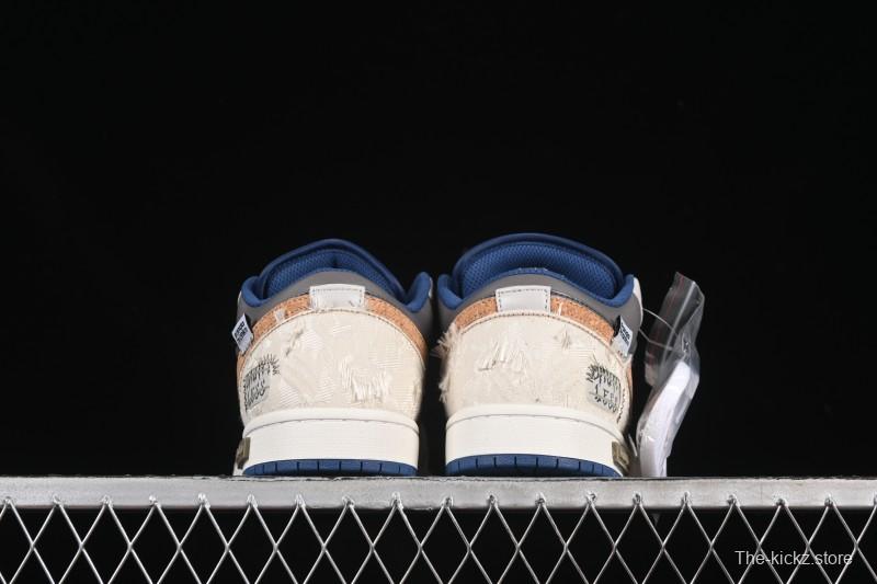 Nike Air Jordan 1 Low Retro Basketball Shoes Panda Mischief Pioneer Knight Brown Grey - 553558-414