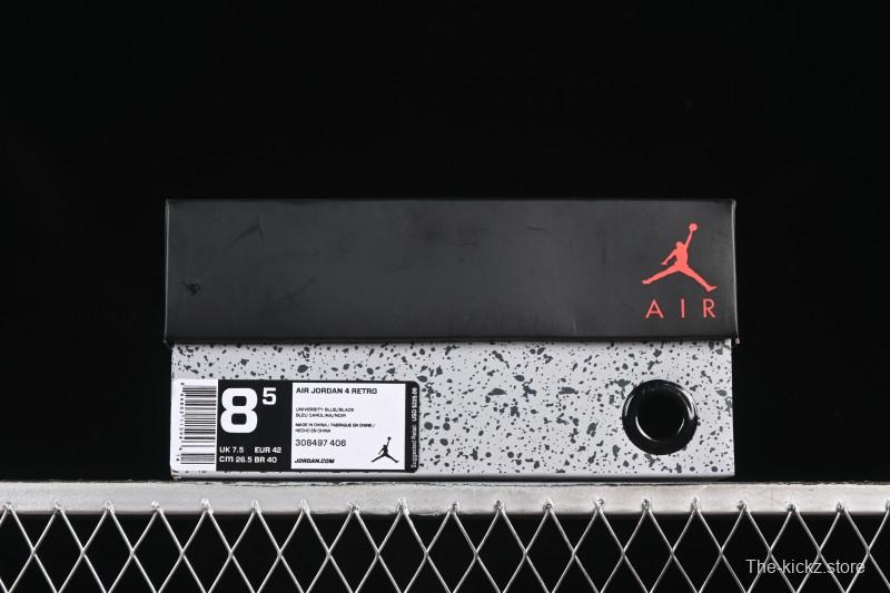 Nike Travis Scott Cactus Jack x Air Jordan 4 Retro AJ4 Collaboration Suede Blue - 308497-406