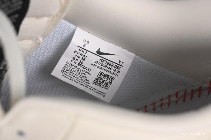 Nike Air Force 1 '07 Low Stussy Collaboration White Gray Casual Sneakers - KK1988-093