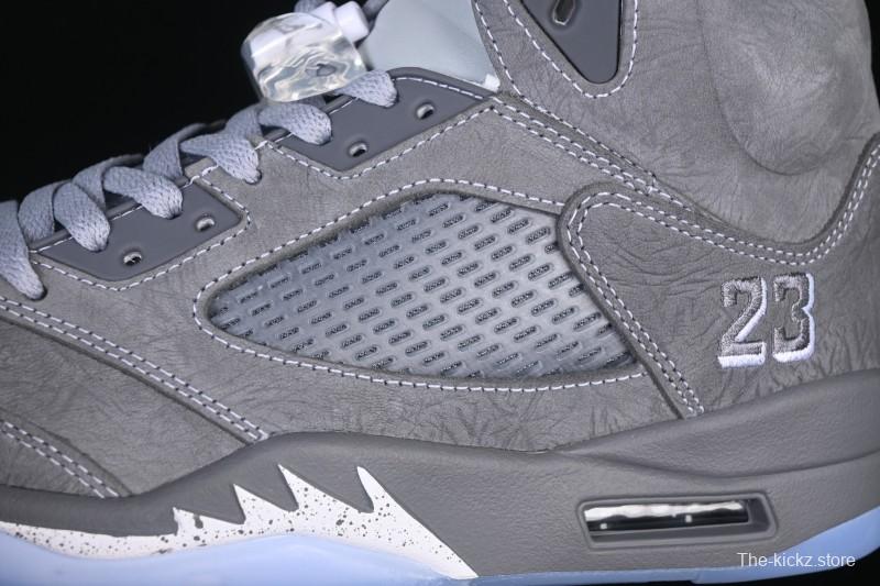 Nike Air Jordan 5 Retro Basketball Shoes with Wolf Grey Design - DD0587-002