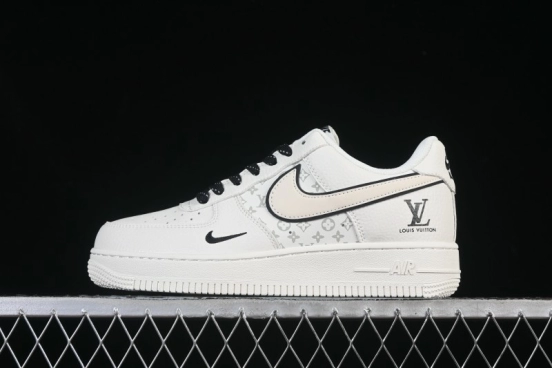 Nike Air Force 1 '07 Low LV Collaboration Off-White Small Swoosh Casual Sneakers - CS5288-035