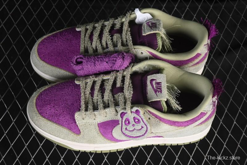 Nike Dunk Low Panda Viotech Green Purple Low-Top Casual Skate Shoes - IH7648-700