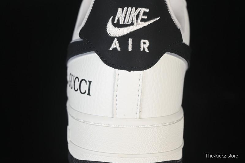 Nike Air Force 1'07 Low Gucci Collaboration White Gray Black Casual Sneakers - YF9511-808