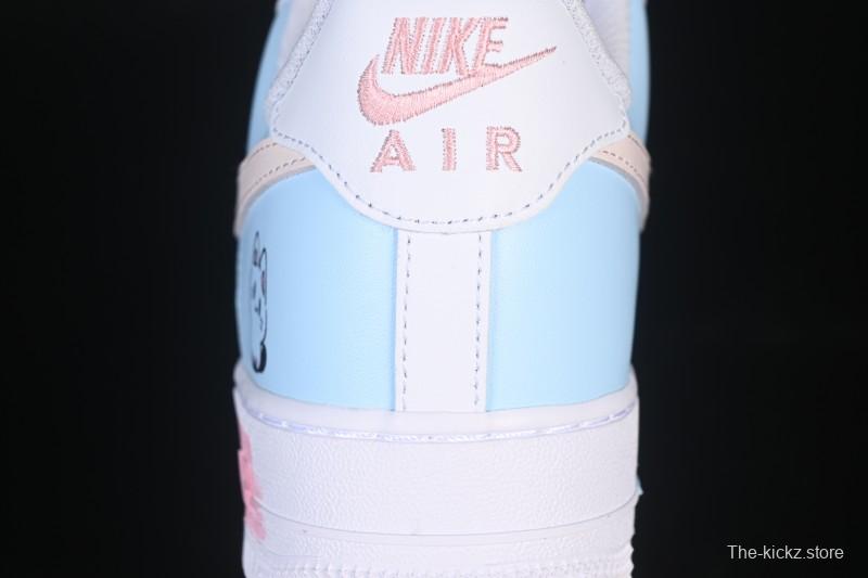 Nike Air Force 1 '07 Low Casual Sneakers with Custom Design - ZH0316-107
