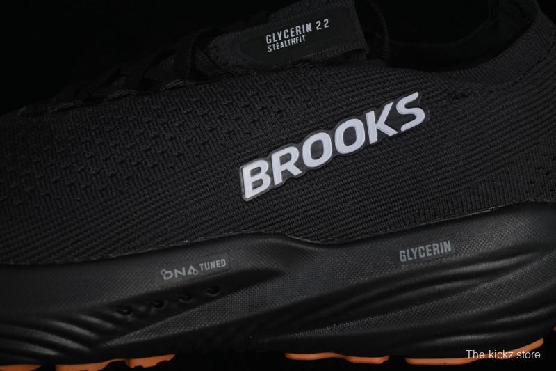 Brooks Glycerin Stealthfit 22 Cushioned Marathon Nitrogen Running Shoes - 1104481D072