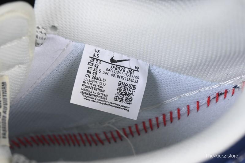 Nike Air Force 1 '07 Low LV Collaboration Navy Blue Cashew Flower Casual Sneakers - JP8028-009