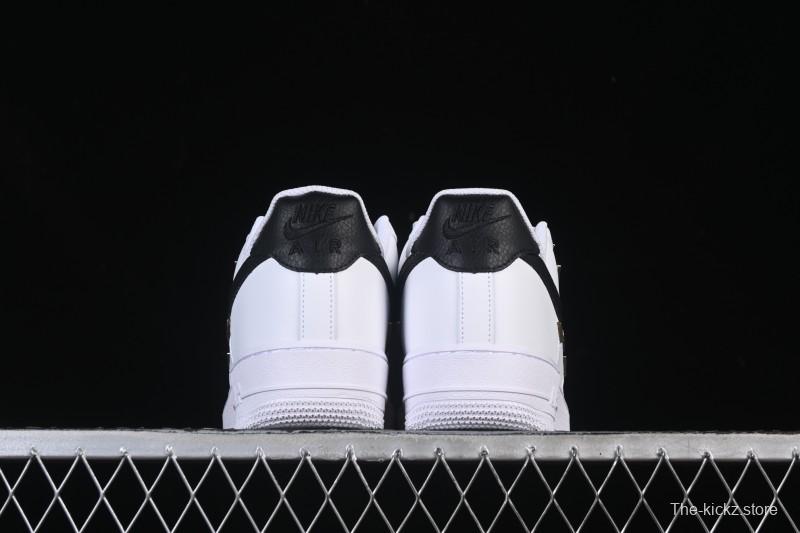 Nike Air Force 1'07 Low Four Hook Black White Casual Sneakers - ZH0316-113