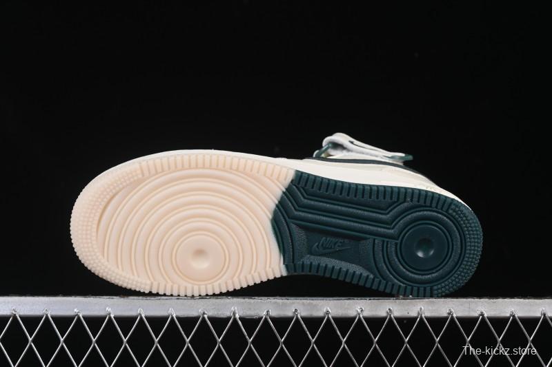 Nike Air Force 1'07 Mid Casual Shoes with Reflective Design and Full-Length Air Cushion - XL0236-235