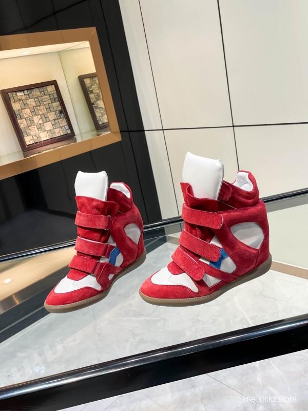 Isabel Marant Sneakers Platform Leather Fashion Casual Shoes - Isabel Marant sneaker