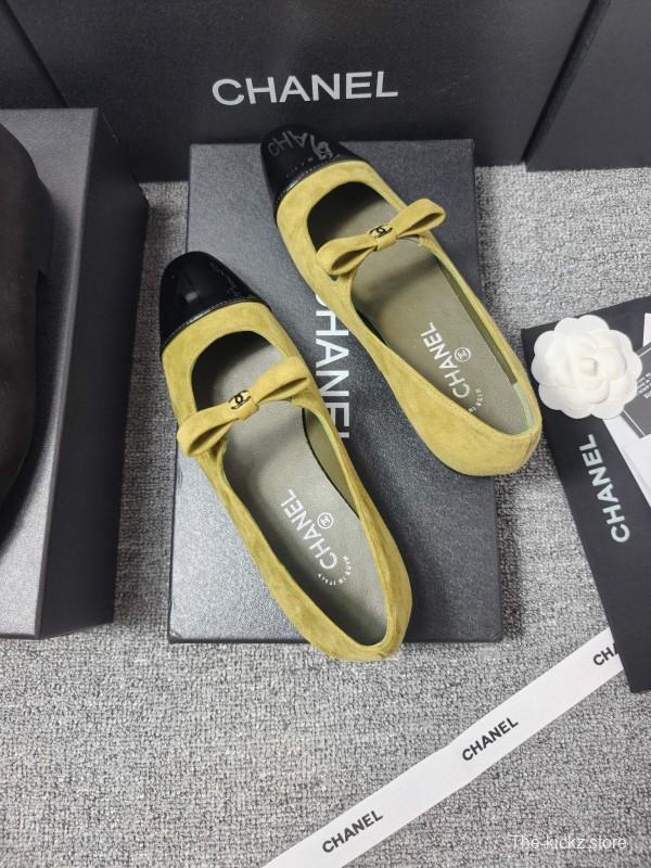 Chanel Classic Slingback Bow Flats - LY00290