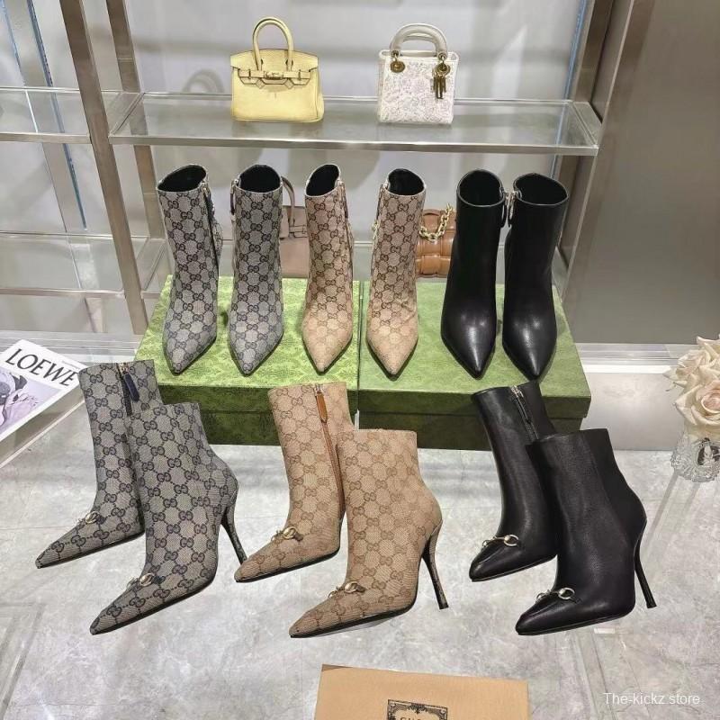 Gucci Classic Women's Shoes with 10.5cm Heel and Original GG Buckle - LY00370