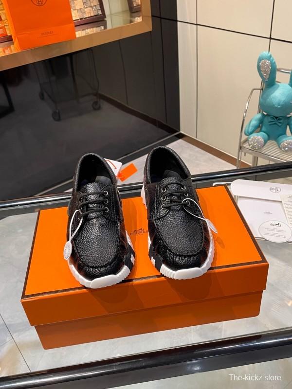 Hermès Classic Casual Sports Shoes with Exaggerated H Logo and Height Increase - LY00300