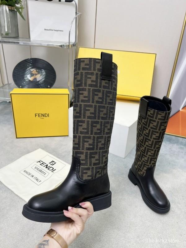 FENDI 2025/SS Fall Winter Monogram Platform High Boots - LY00400