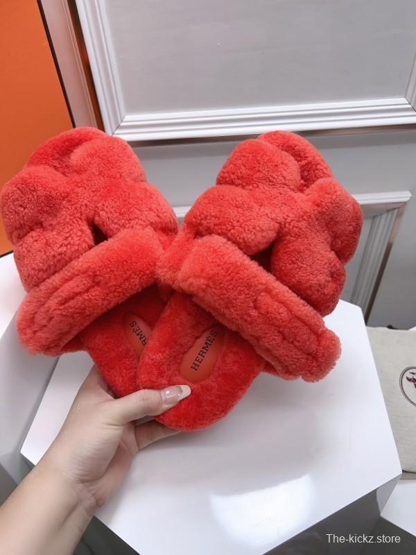 H Erijus Shoes Love Fur Slippers - LY00270