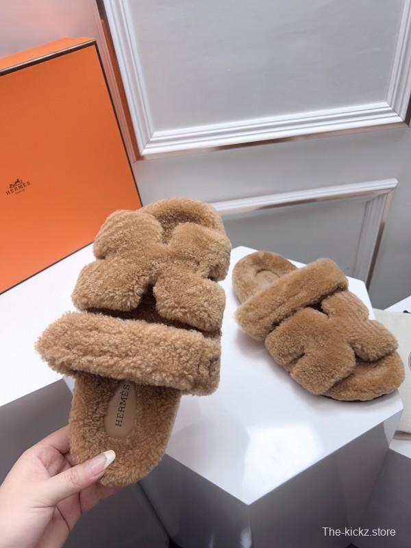 H Erjia Fur Slippers - LY00270