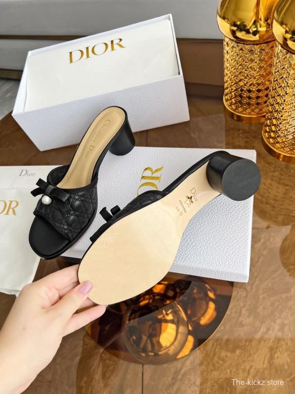 Dior Dway High Heel Sandals with Embroidered Logo - LY00270