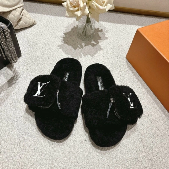 L牌 Wool Lazy Slippers 2025 SS Collection - LY00260