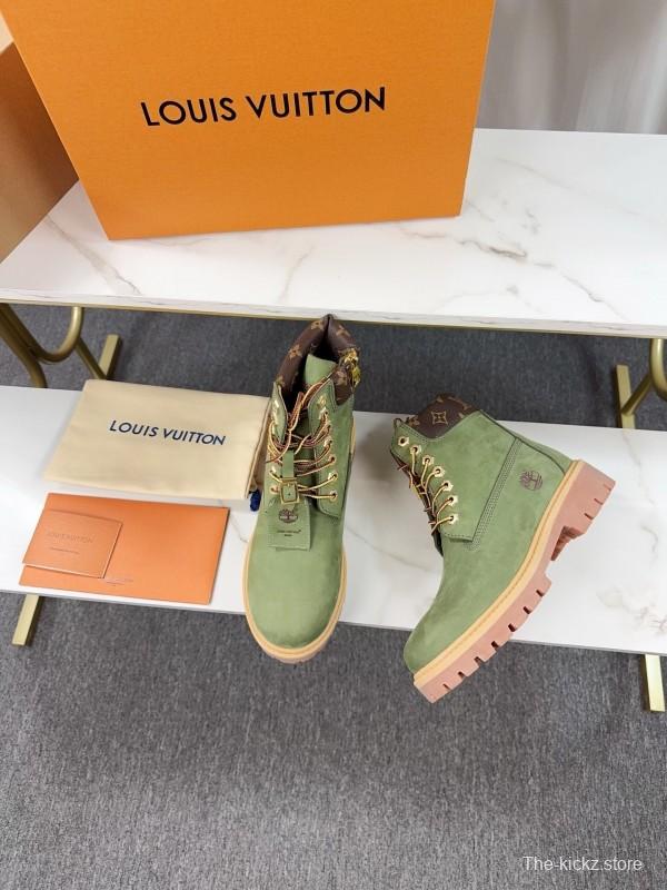 Timberland x LV Monogram Ankle Boots Waterproof Suede - LY00380