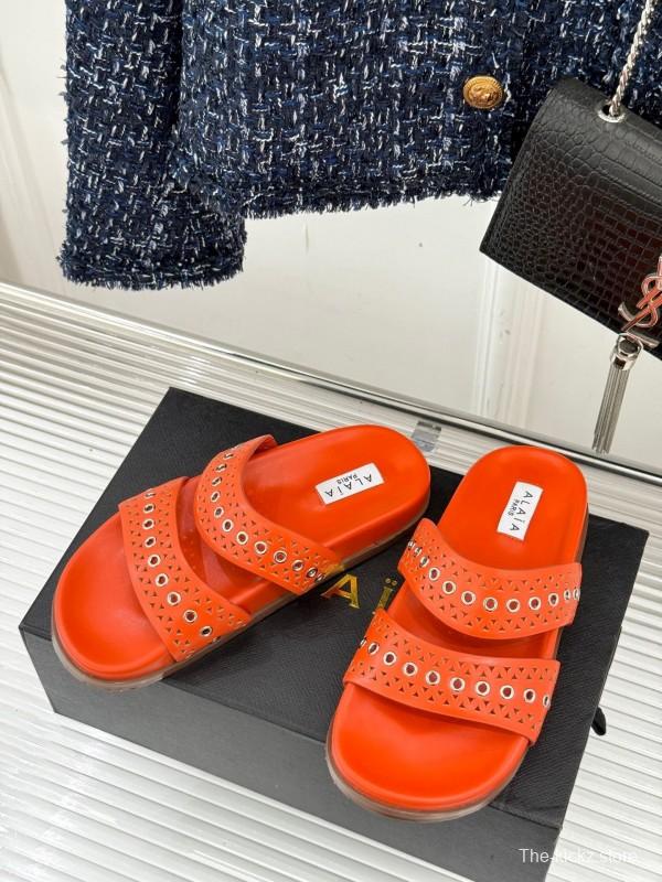 Alaia Spring Summer 2025 Laser-Cut Casual Sandals - KFY00260